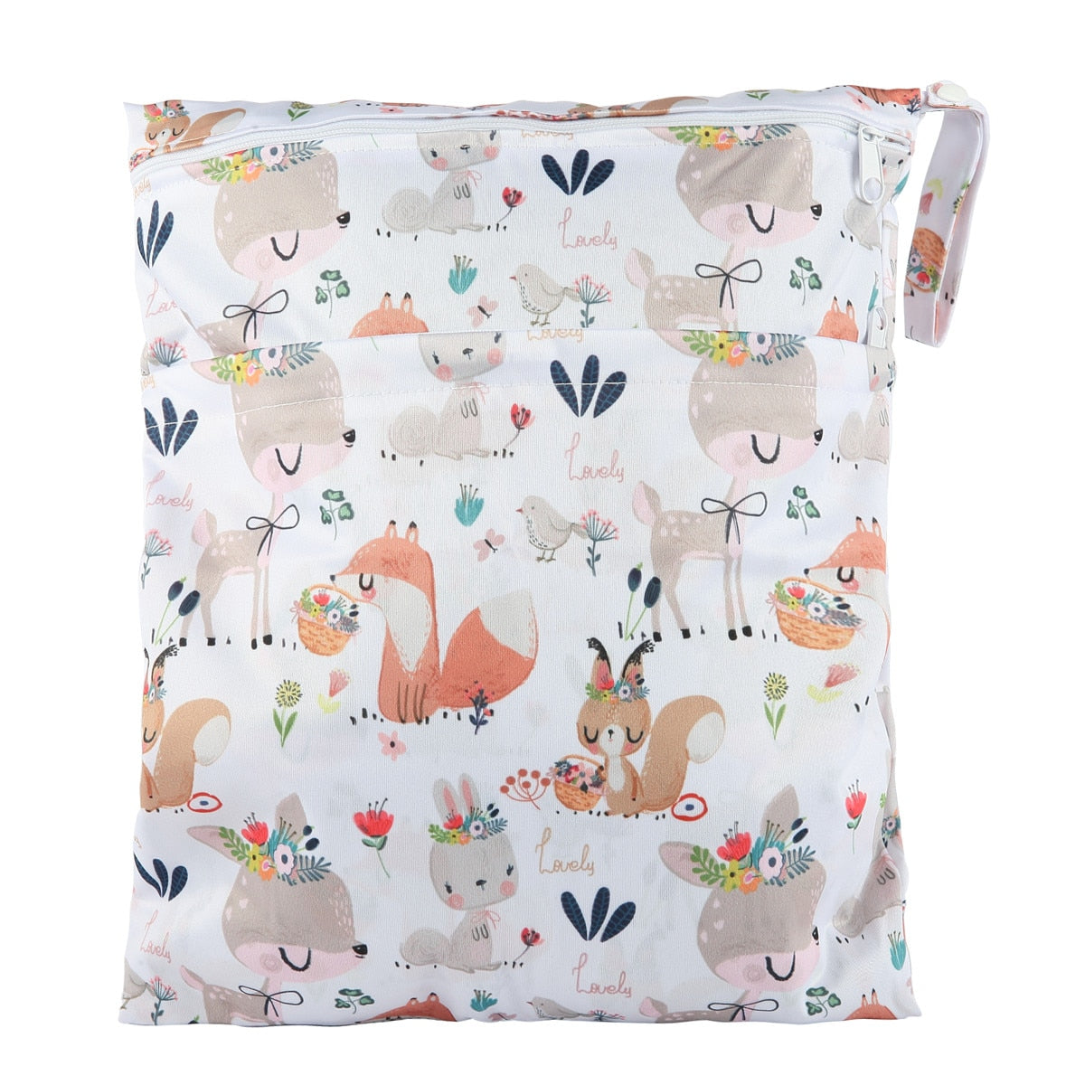 Two Zippered Waterproof Wet Dry Bag Neutral Print