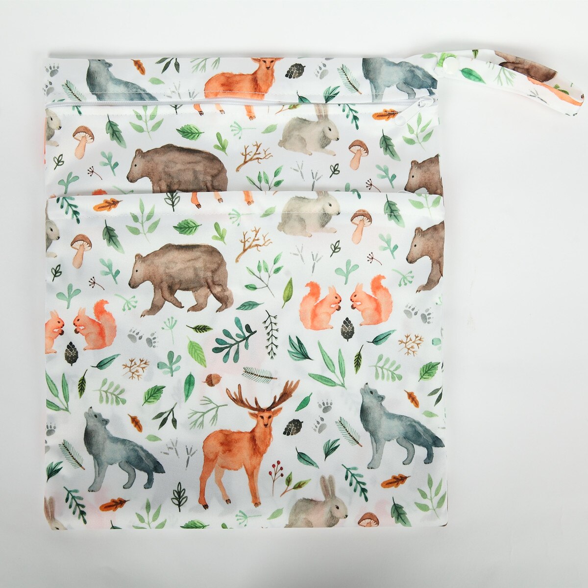 Two Zippered Waterproof Wet Dry Bag Neutral Print