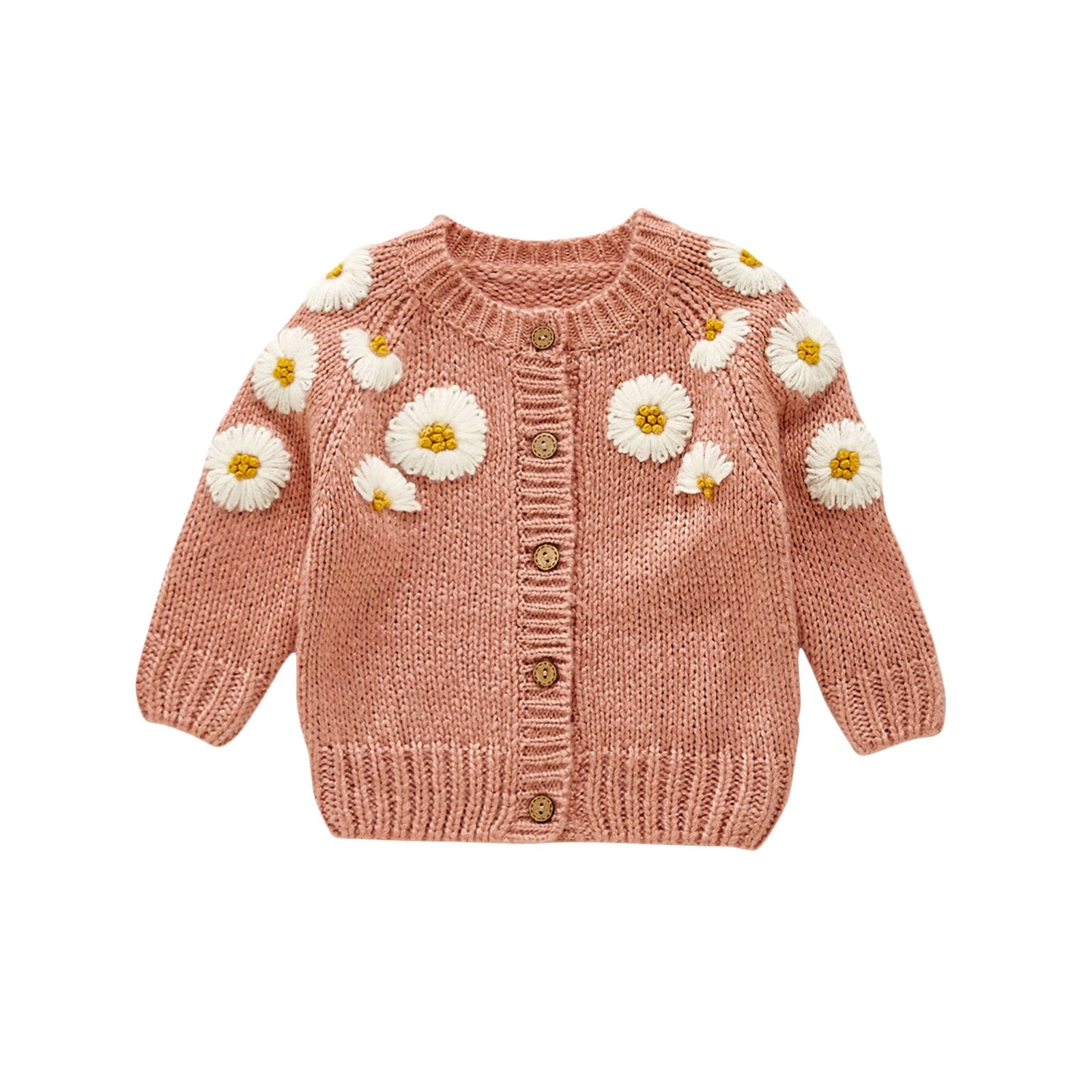 Knit Cardigan - Light pink - Ladies