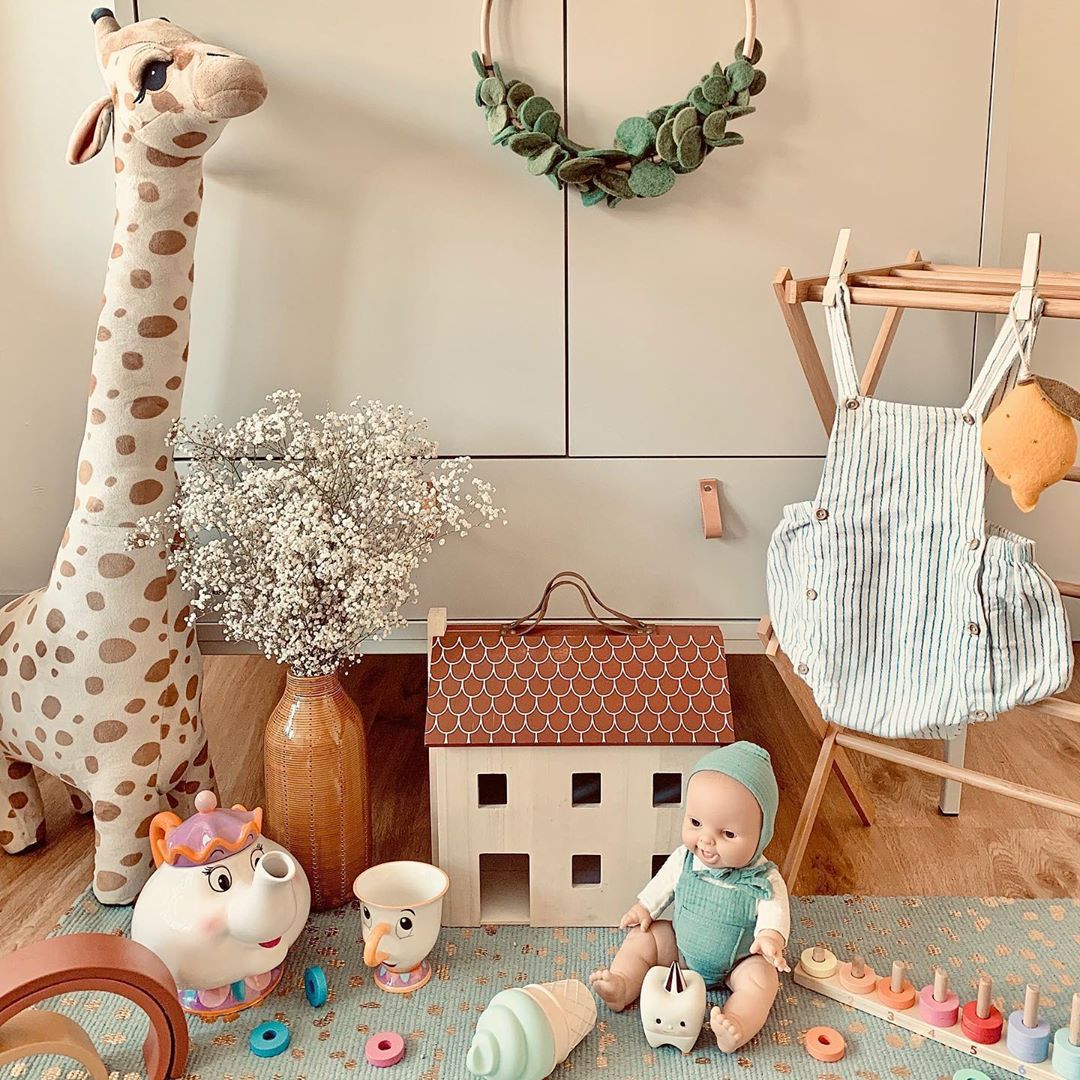 Plush Standing Giraffe Stuffed Animal Toy Doll