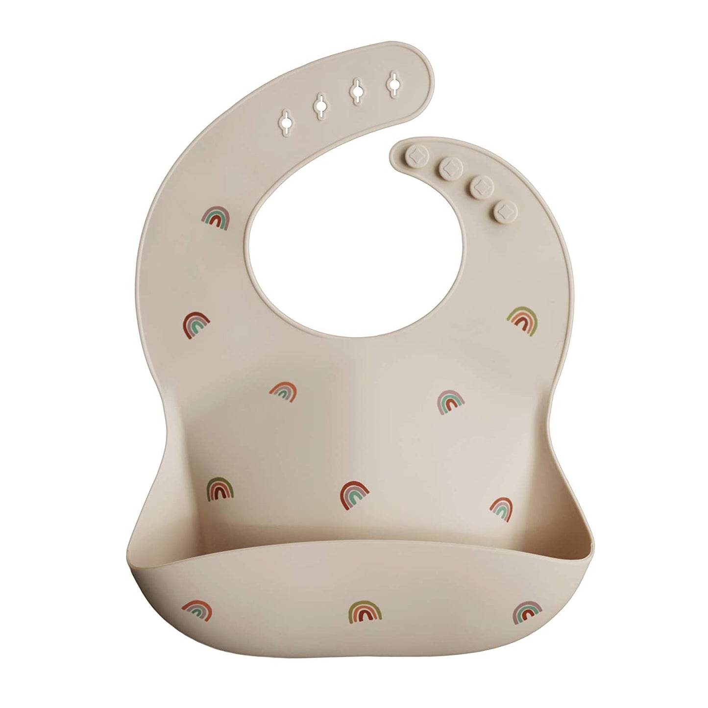 Baby Toddler Silicone Waterproof Bib Adjustable Pattern