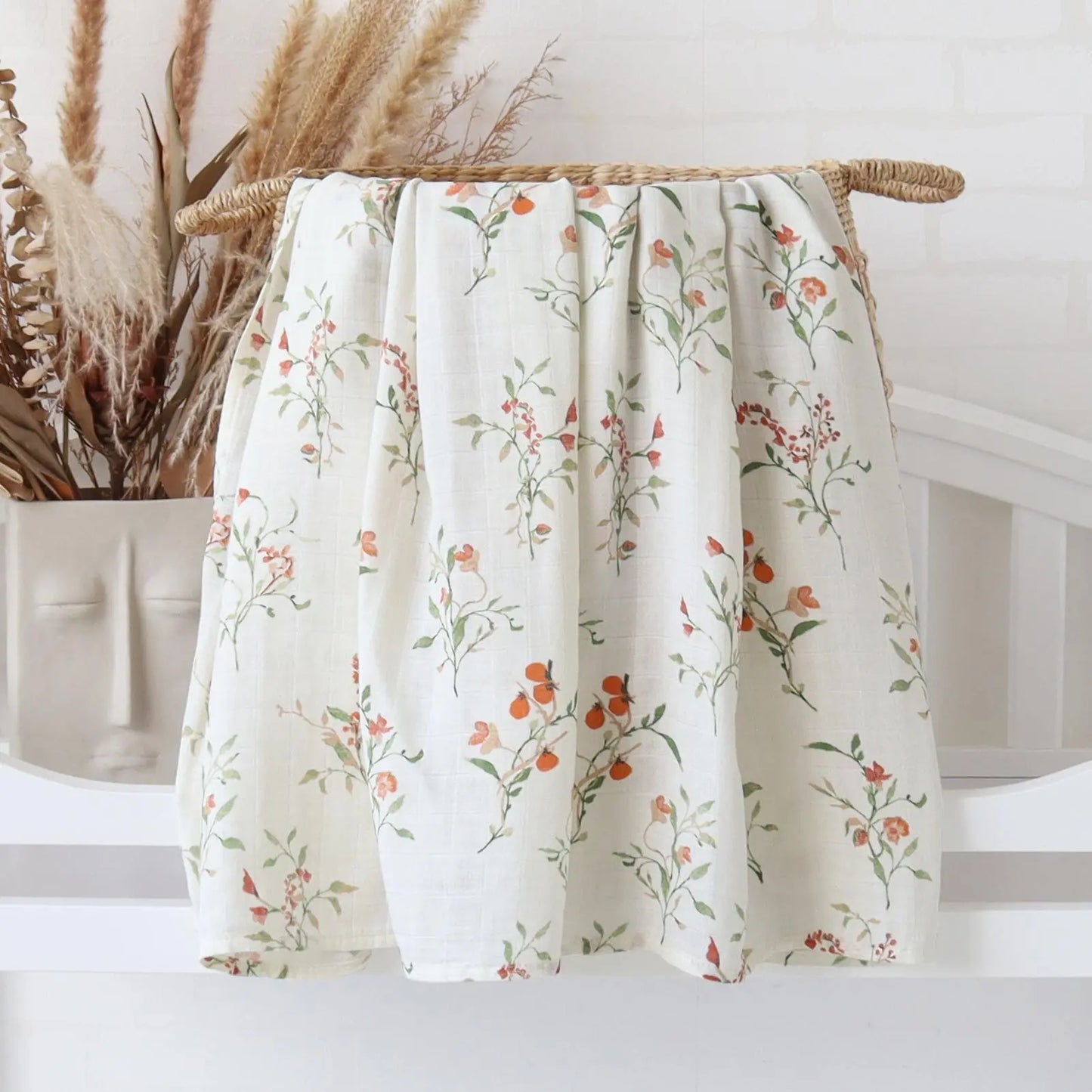 Muslin Cotton Swaddle Nature Print Blankets