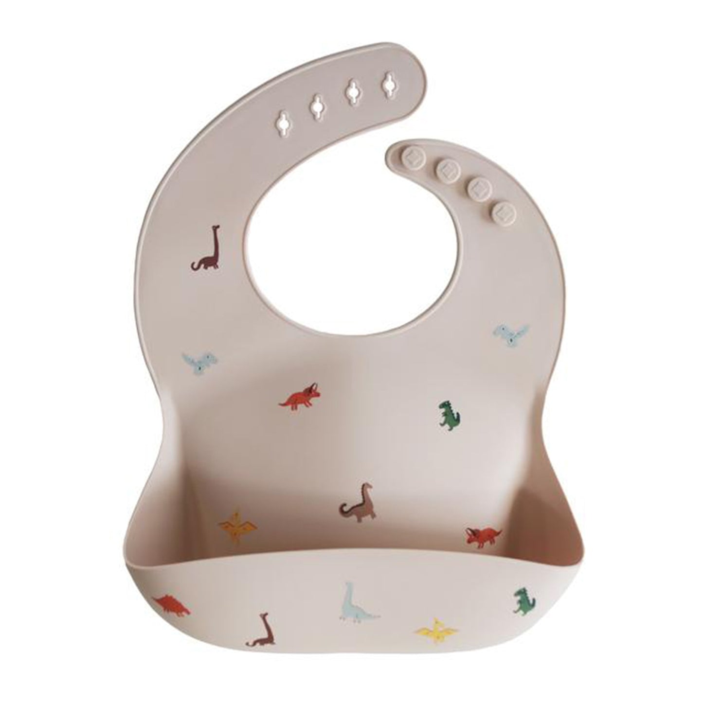 Baby Toddler Silicone Waterproof Bib Adjustable Pattern