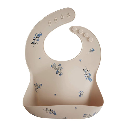 Baby Toddler Silicone Waterproof Bib Adjustable Pattern