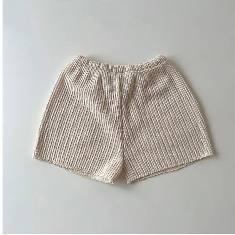 Unisex Toddler Kids Chocolate Waffle T-shirt and Shorts Soft Casual Set