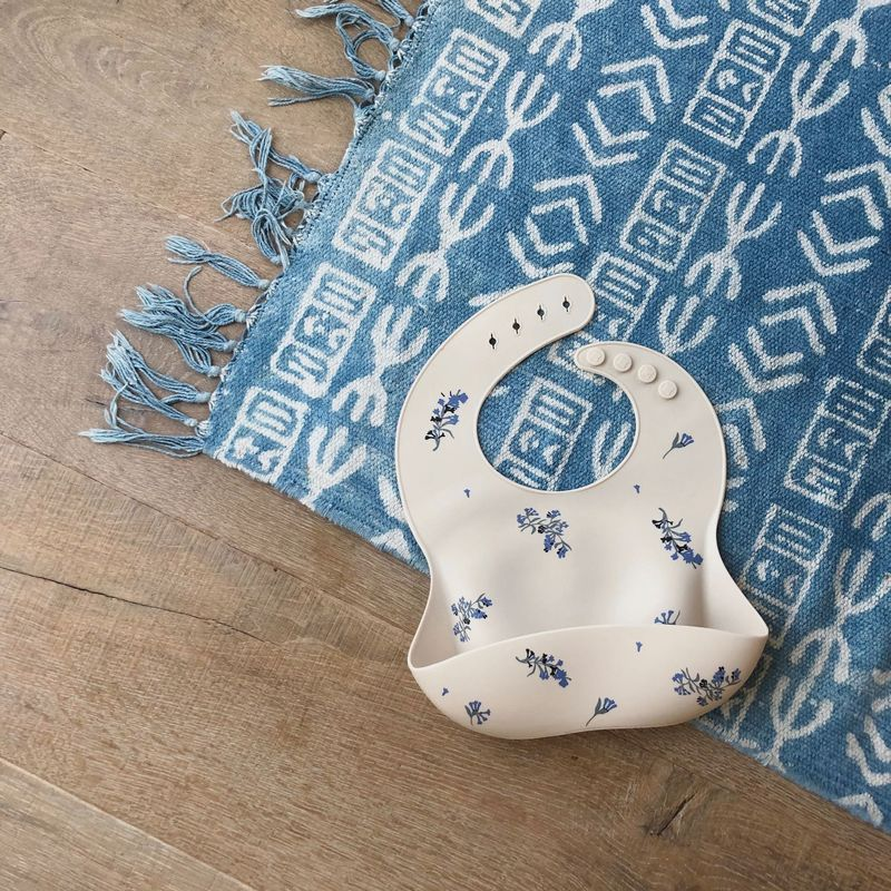 Baby Toddler Silicone Waterproof Bib Adjustable Pattern