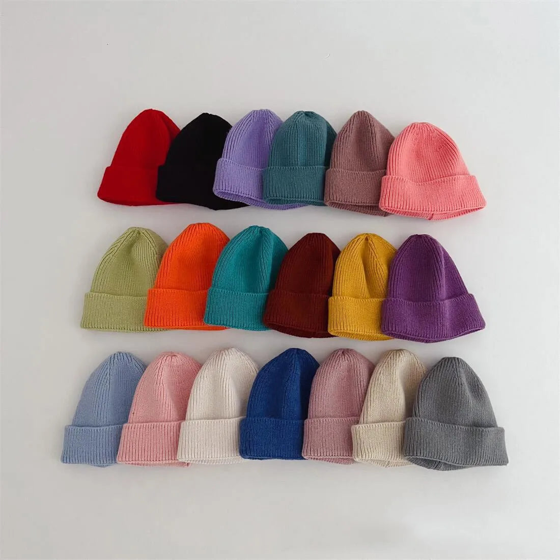 Toddler Kids Unisex Soft Knitted Hat Fall Winter