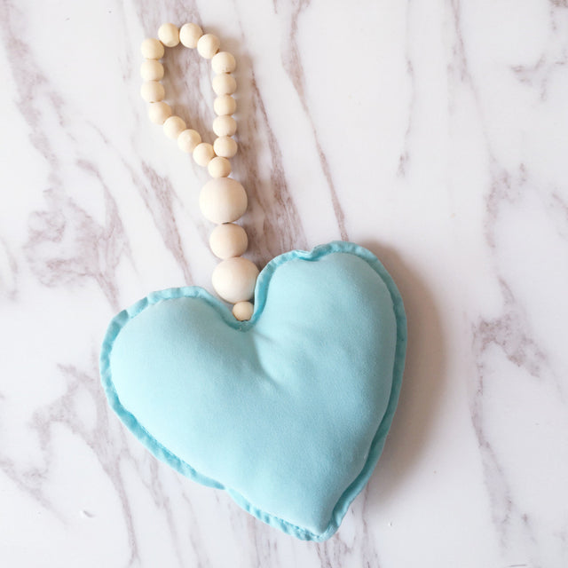 Boho Nordic Hanging Heart Wall Decoration for Nursery Kids Room Home Decor