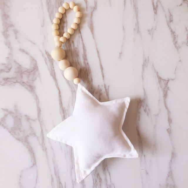 Boho Nordic Hanging Star Wall Decoration for Nursery Kids Room Home Decor