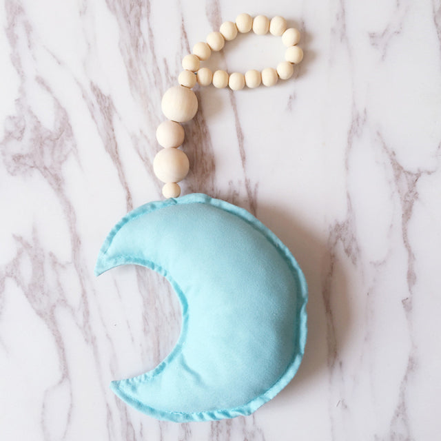 Boho Nordic Hanging Moon Wall Decoration for Nursery Kids Room Home Decor