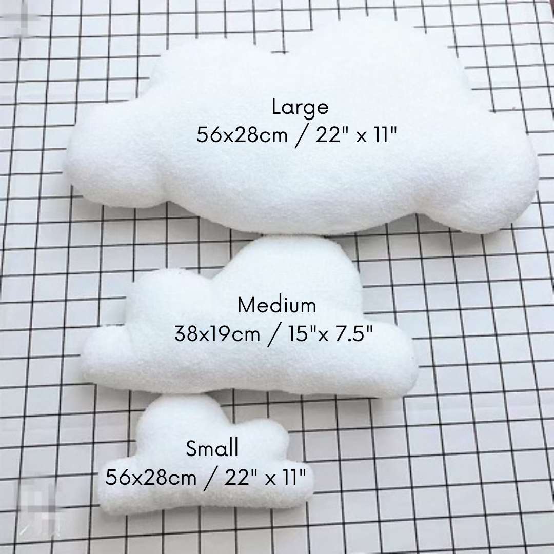 Cloud Sherpa Throw Pillow Cushion Plush Toy Nursery Decoration Gift