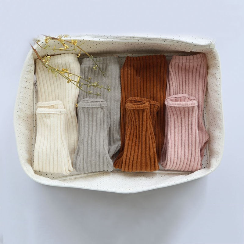 0-5T Baby Toddler Two Piece Pink Winter Knit Sweater Pants Leggings Set