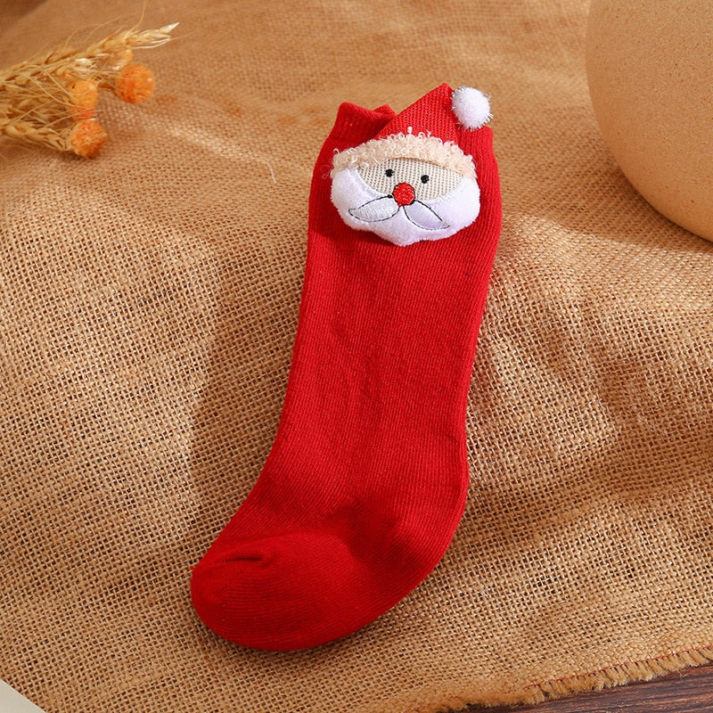 0-5T Baby Toddler Kids Holiday Christmas Themed Cotton Socks