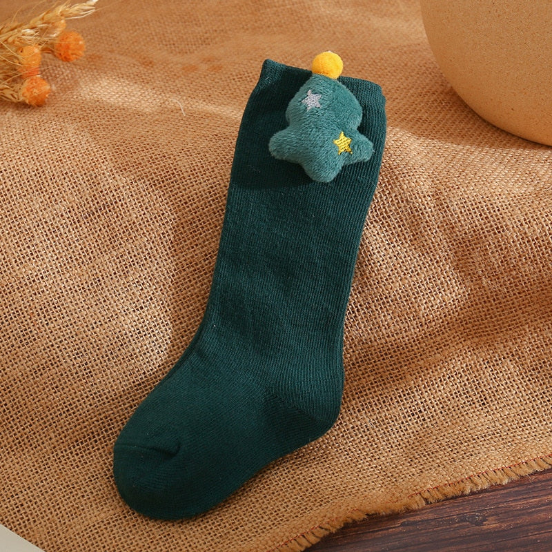 0-5T Baby Toddler Kids Holiday Christmas Themed Cotton Socks