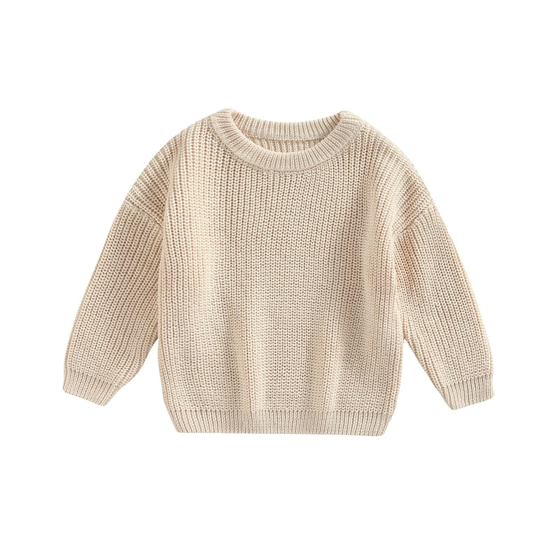 Infant Toddler Multicolor Warm Knit Long Sleeve Sweater Pullover