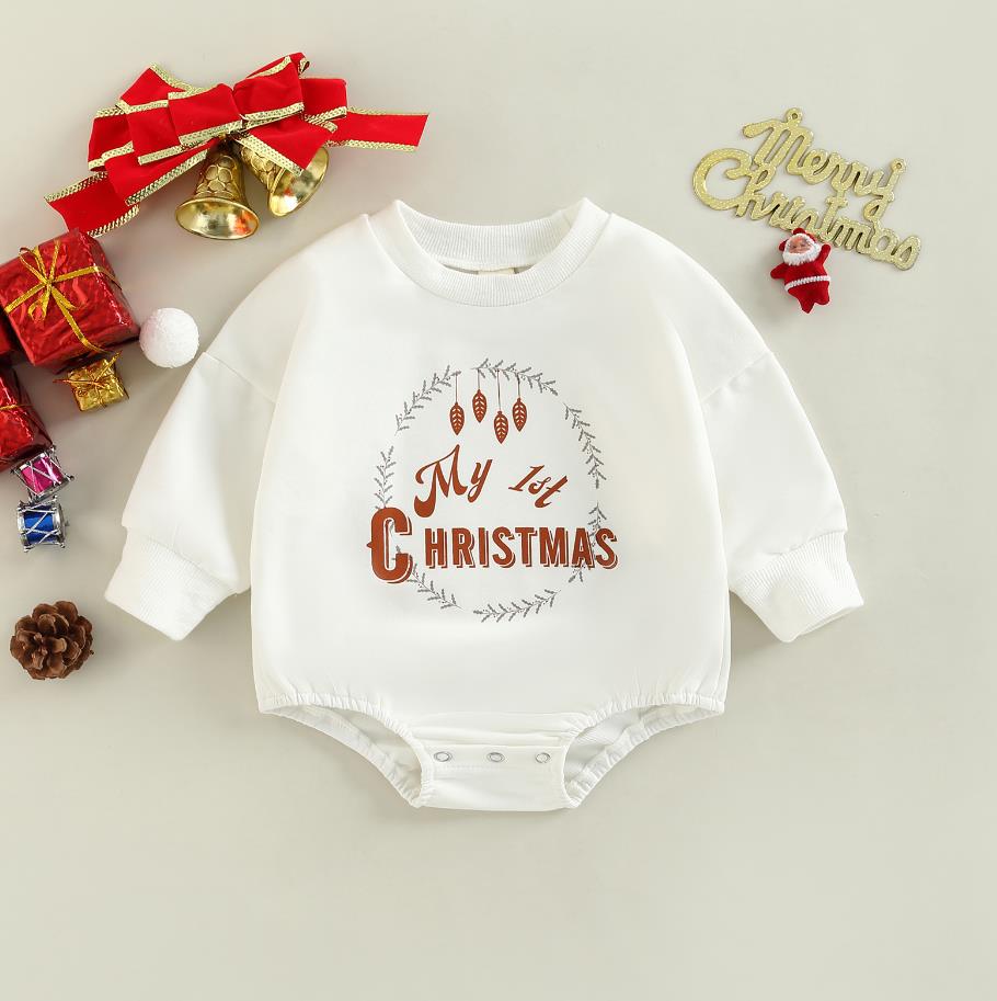 Unisex Infant Toddler Christmas Winter Print Long Sleeve Pullover Sweater