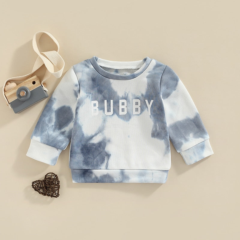 Unisex Infant Toddler Bubby Tie-Dye Crew Neck Pullover