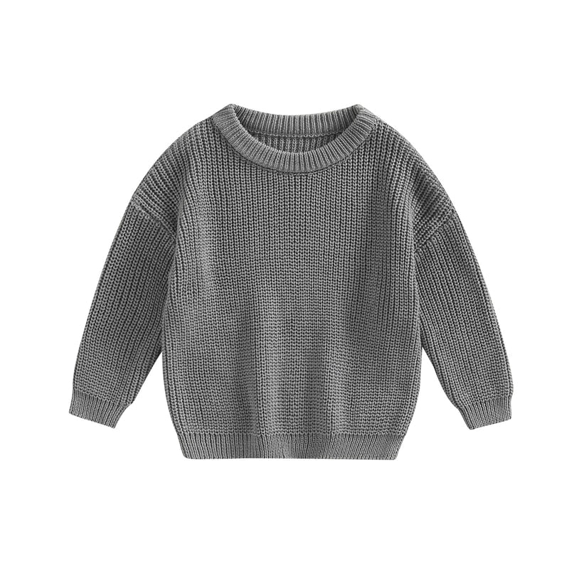 Infant Toddler Multicolor Warm Knit Long Sleeve Sweater Pullover