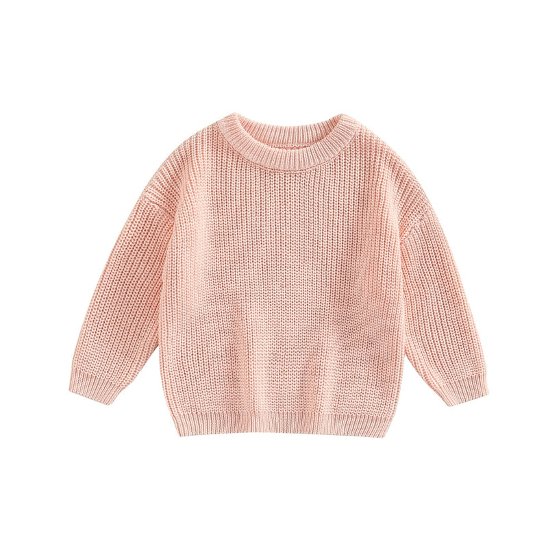 Infant Toddler Multicolor Warm Knit Long Sleeve Sweater Pullover