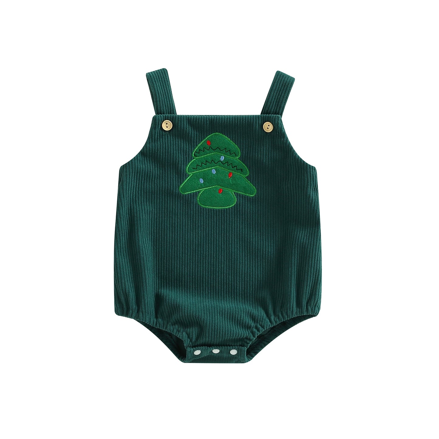 0-18M Baby Infant Toddler Holiday Christmas Corduroy Romper Deer Santa Tree