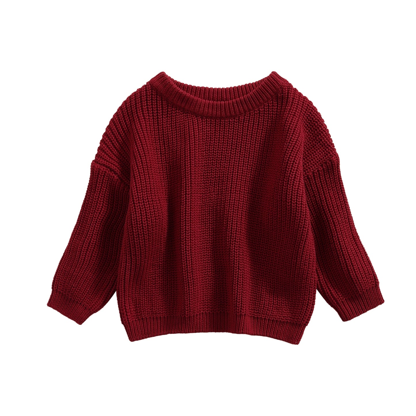 Infant Toddler Multicolor Warm Knit Long Sleeve Sweater Pullover
