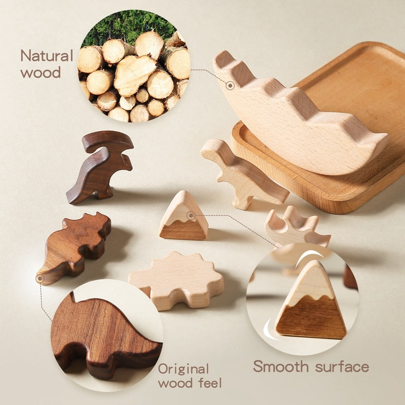 Dinosaurs Wooden Balance Blocks