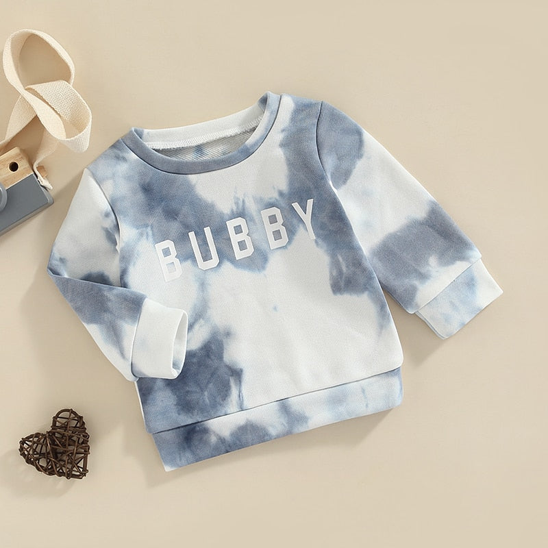 Unisex Infant Toddler Bubby Tie-Dye Crew Neck Pullover