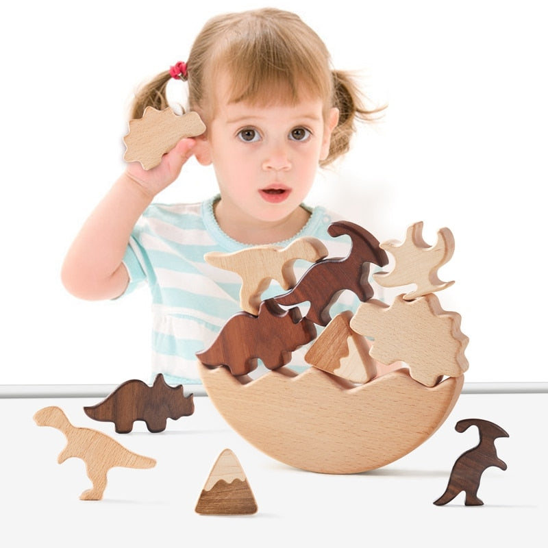 Dinosaurs Wooden Balance Blocks