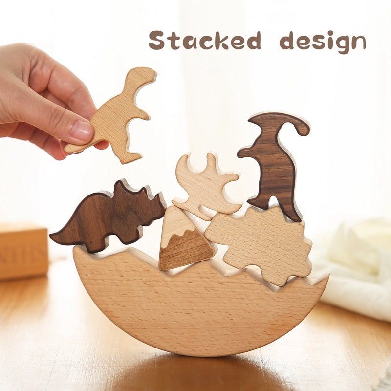 Dinosaurs Wooden Balance Blocks