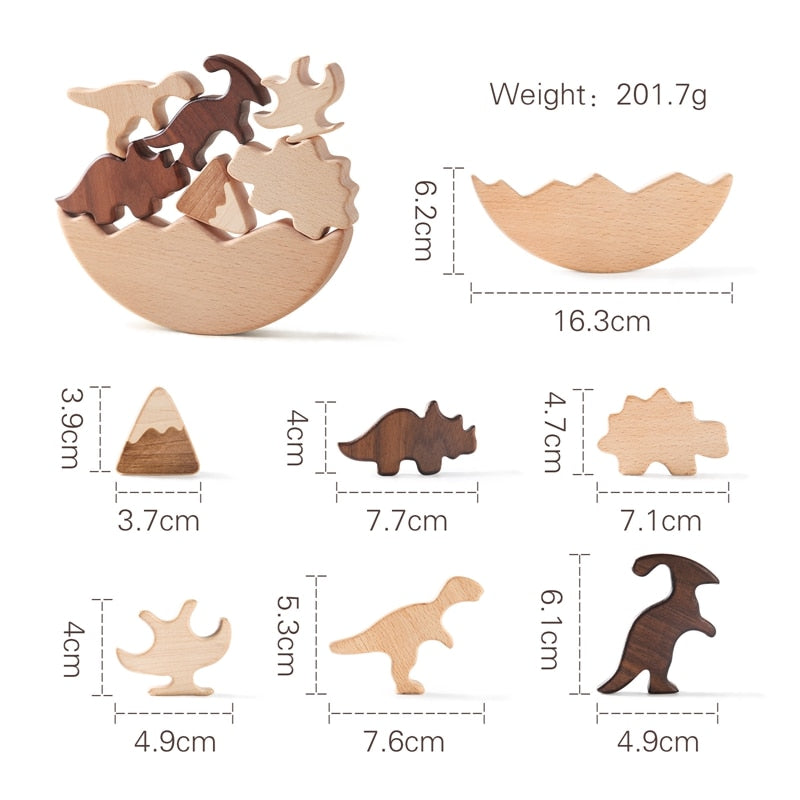 Dinosaurs Wooden Balance Blocks