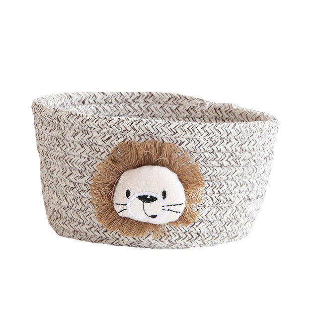 Kids Animal Hand Woven Small Storage Basket
