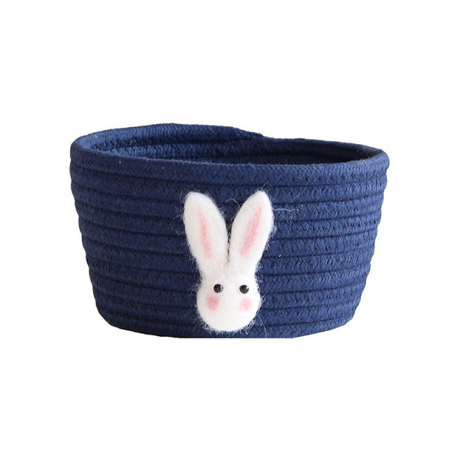 Kids Animal Hand Woven Small Storage Basket