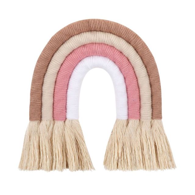 Boho Macrame Rainbow Wall Hanging Decoration