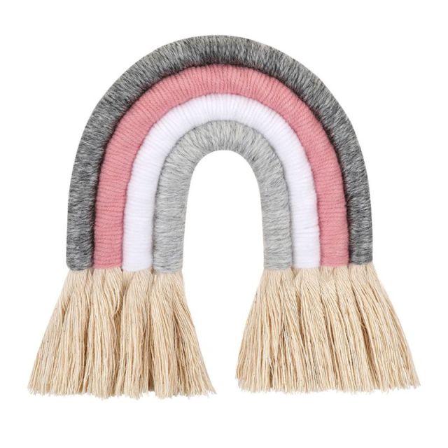 Boho Macrame Rainbow Wall Hanging Decoration