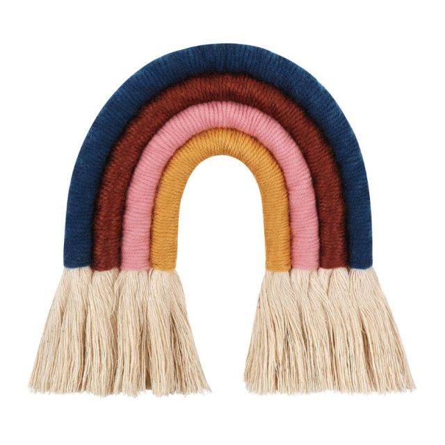 Boho Macrame Rainbow Wall Hanging Decoration