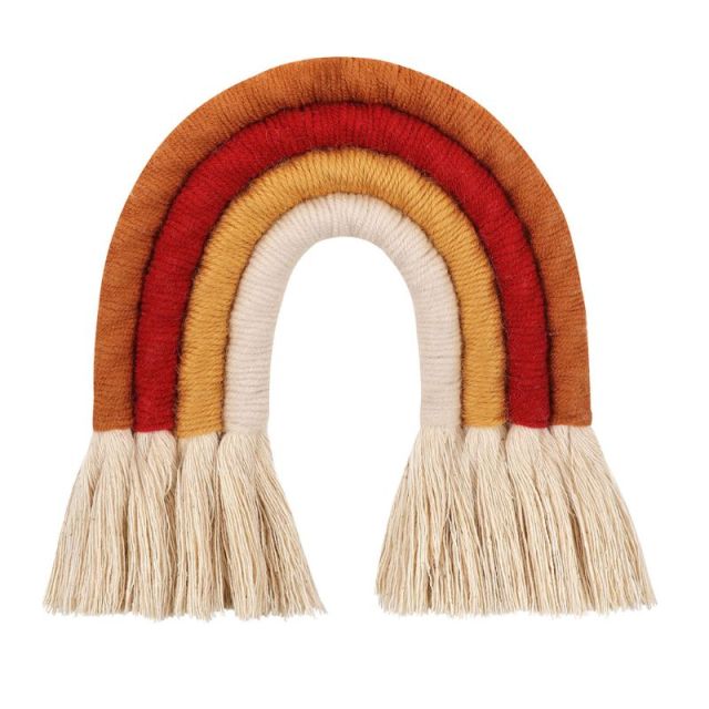 Boho Macrame Rainbow Wall Hanging Decoration