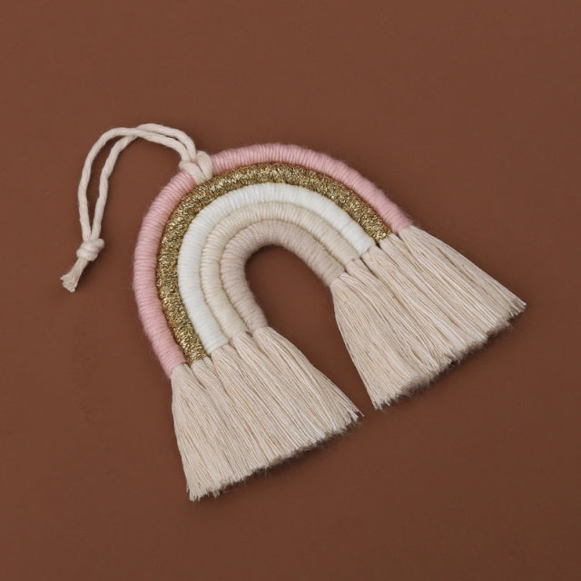 Boho Macrame Rainbow Wall Hanging Decoration