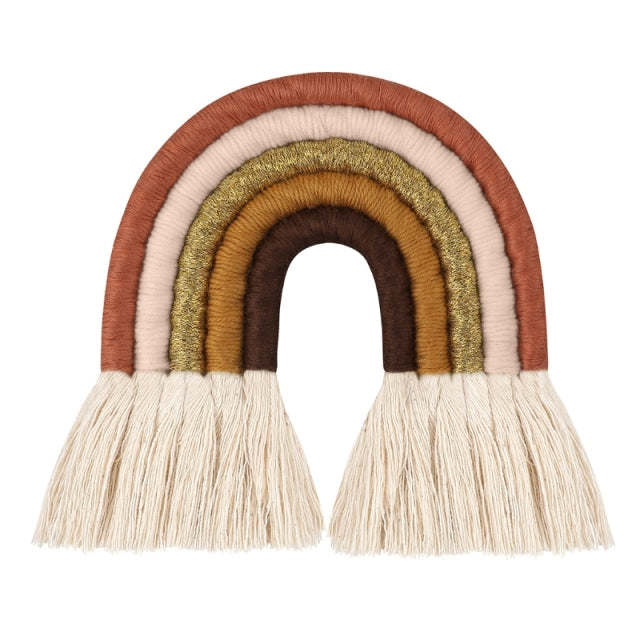 Boho Macrame Rainbow Wall Hanging Decoration