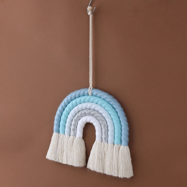 Boho Macrame Rainbow Wall Hanging Decoration