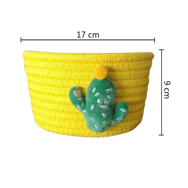 Kids Animal Hand Woven Small Storage Basket