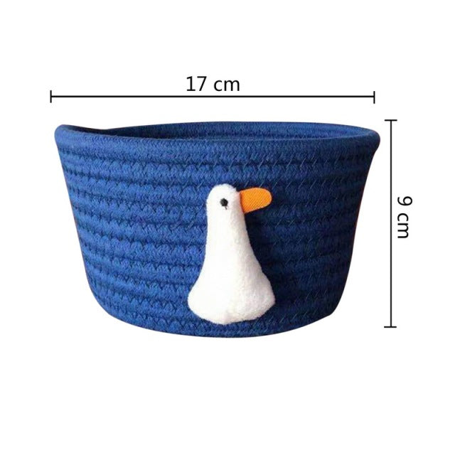 Kids Animal Hand Woven Small Storage Basket