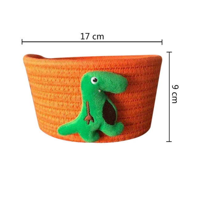 Kids Animal Hand Woven Small Storage Basket
