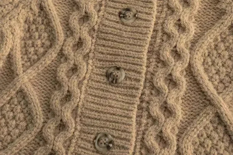 Baby Children's Coffee Sweater Knit Cardigan