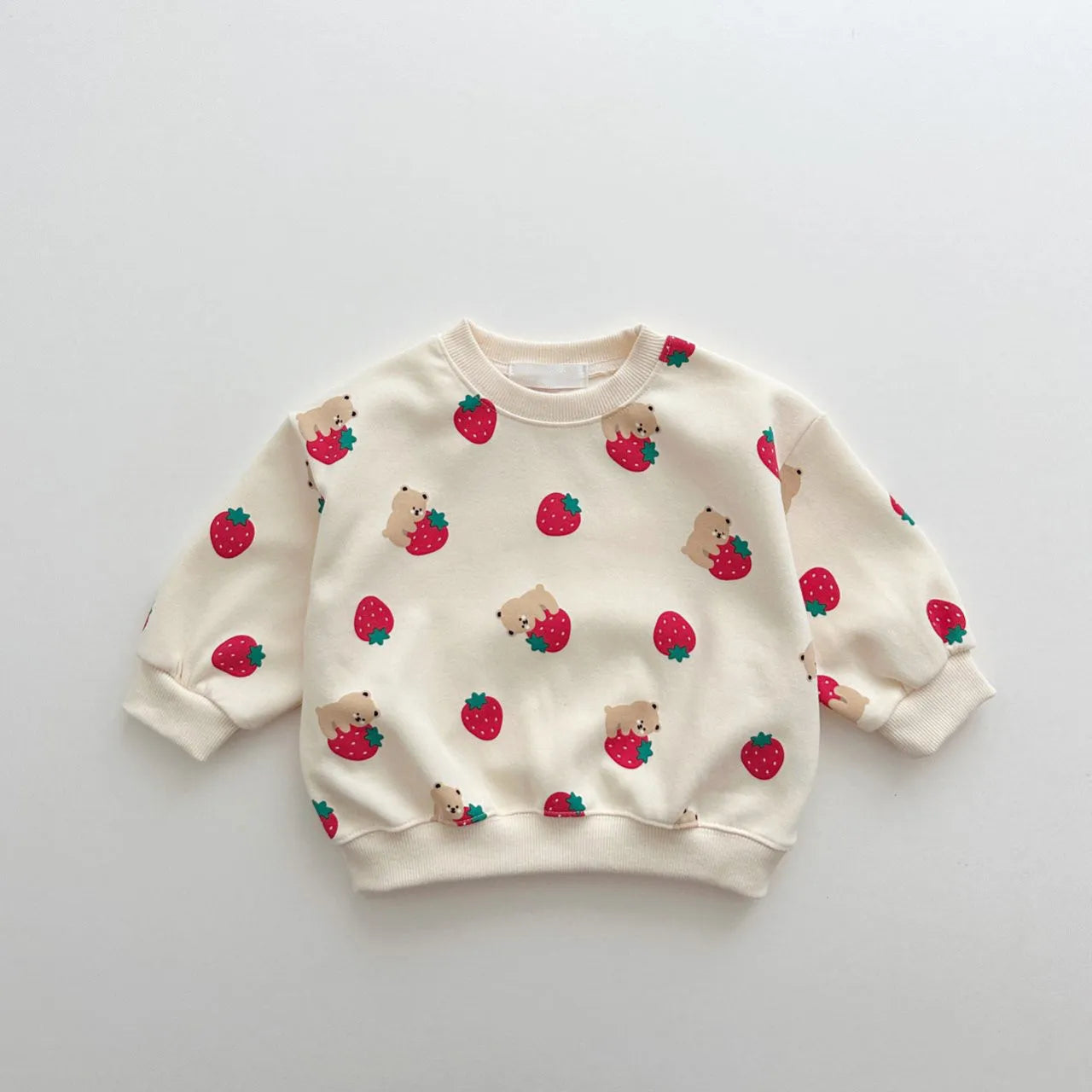 2 Pc Set: Unisex Infant Toddler Strawberry Cotton Sweater and Pants Set
