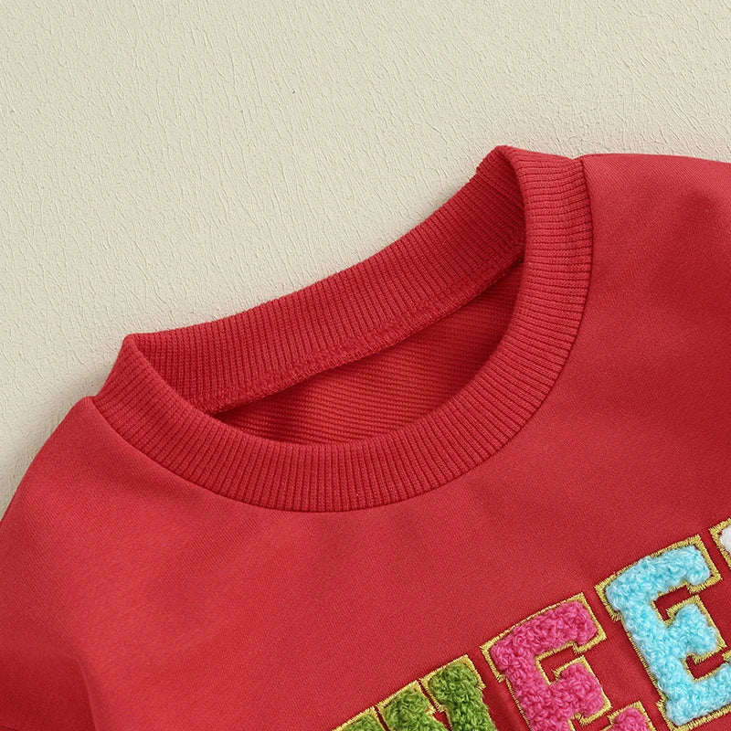 Baby Toddler Red Sweetheart Valentine's Day Long Sleeve Sweatshirts