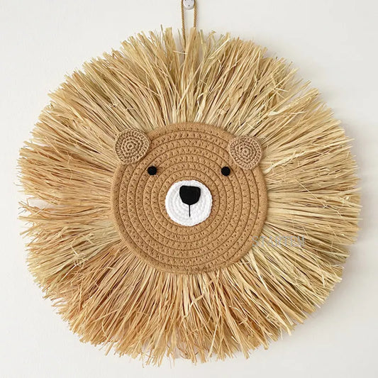 Nordic Handmade Bear Woven Wall Decor Nursery