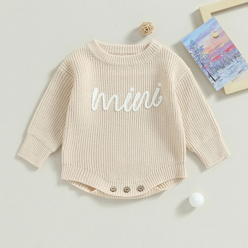 Baby Toddler Cream Mini Knitted Long Sleeve Sweater