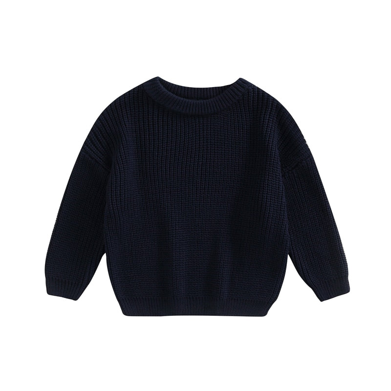 Infant Toddler Multicolor Warm Knit Long Sleeve Sweater Pullover