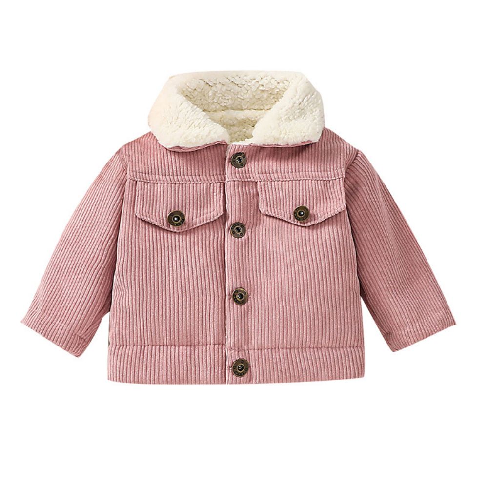 0-3T Infant Toddler Pink Girls Corduroy Outwear Jacket