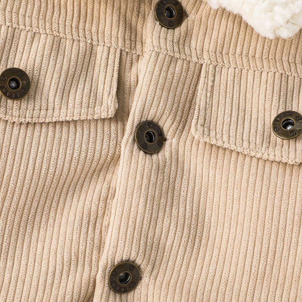 0-3T Infant Toddler Burgundy Unisex Corduroy Outwear Jacket